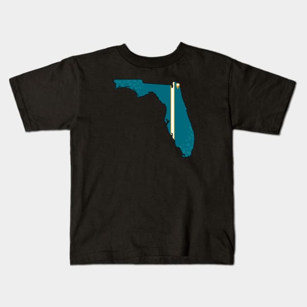 Jacksonville Football Kids T-Shirt by doctorheadly